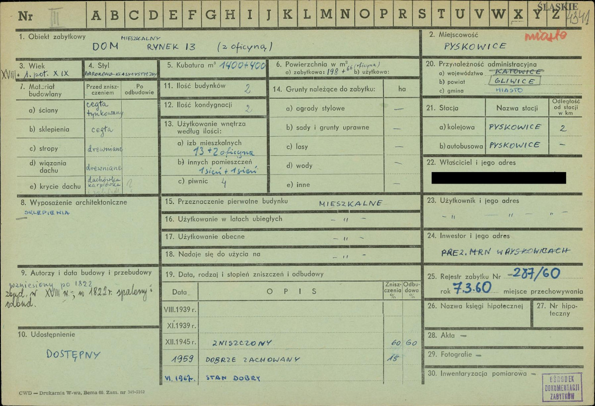 KZ - Karta zielona, skan nr 1