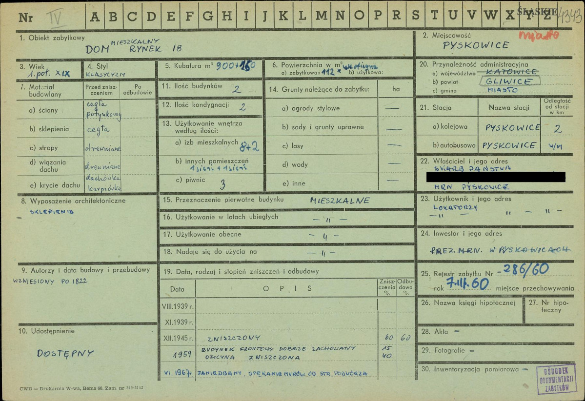 KZ - Karta zielona, skan nr 1