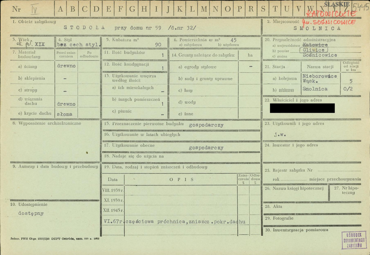 KZ - Karta zielona, skan nr 1