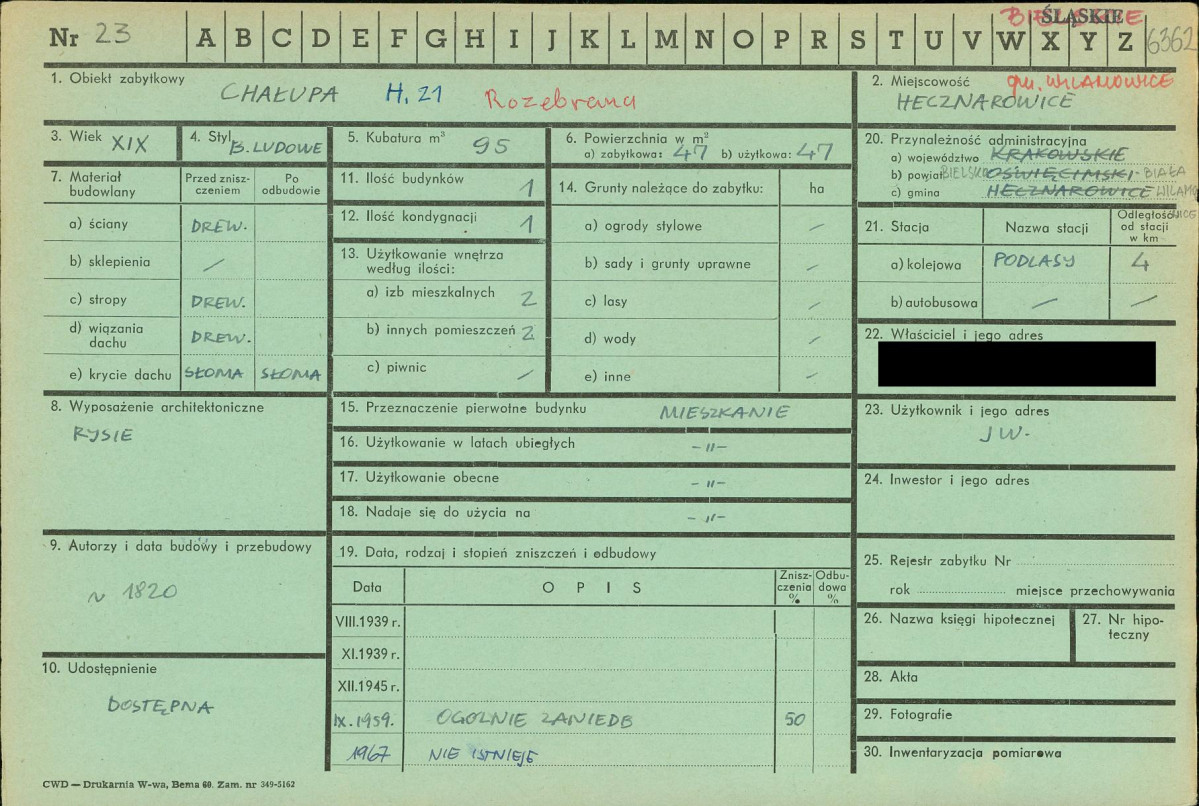 KZ - Karta zielona, skan nr 1