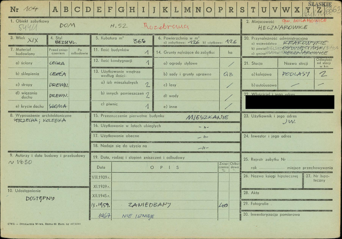 KZ - Karta zielona, skan nr 1