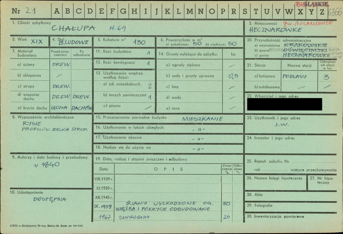 KZ - Karta zielona, skan nr 1