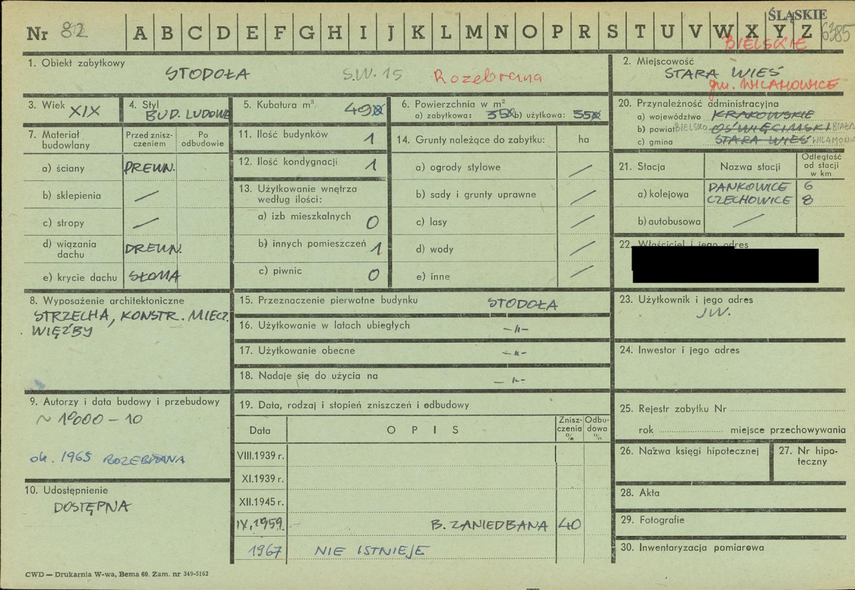 KZ - Karta zielona, skan nr 1
