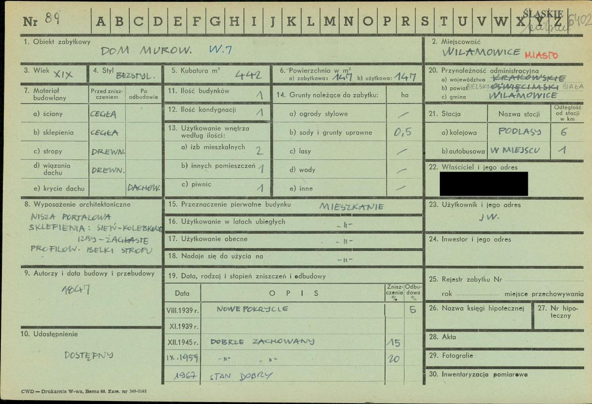 KZ - Karta zielona, skan nr 1