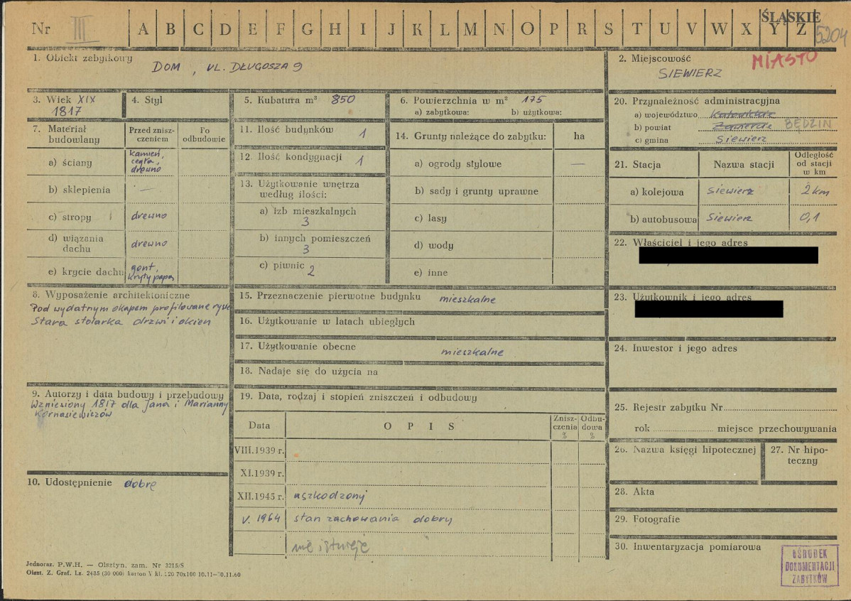 KZ - Karta zielona, skan nr 1