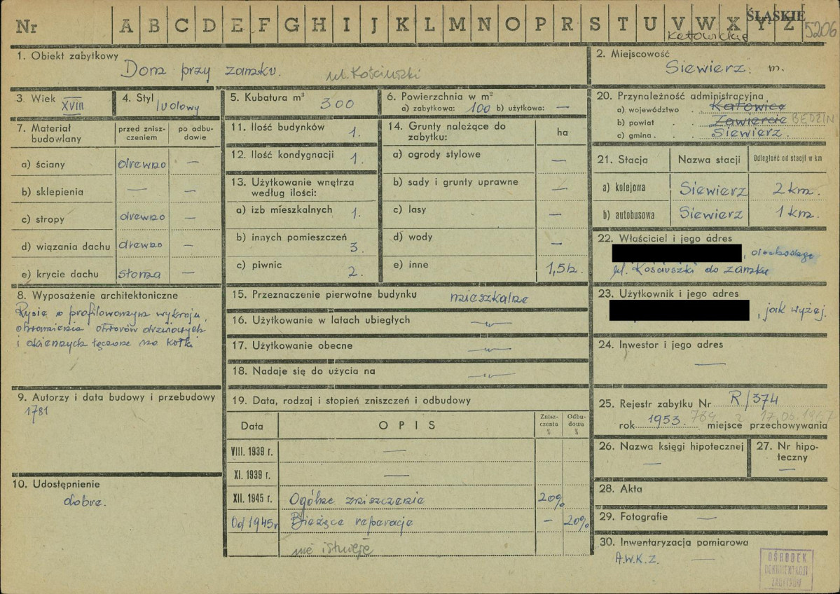 KZ - Karta zielona, skan nr 1