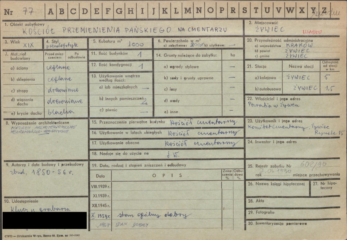 KZ - Karta zielona, skan nr 1