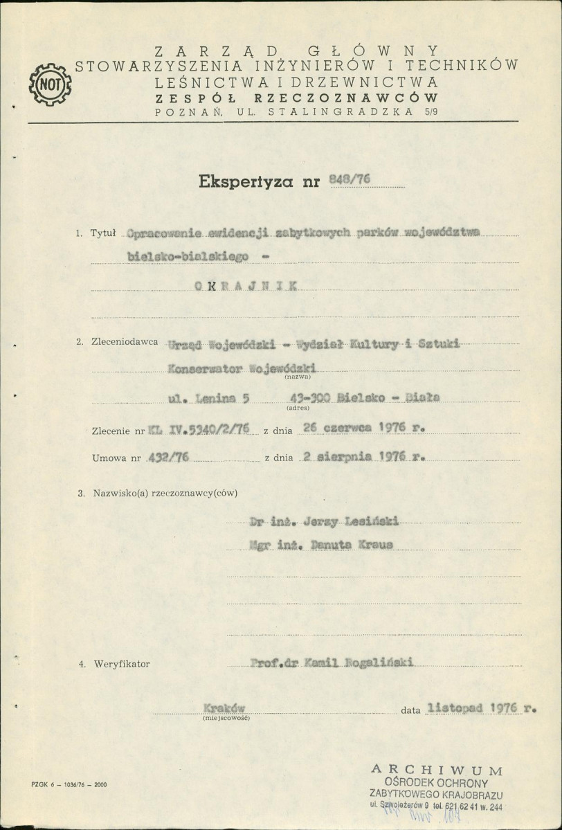 Ewidencja parkowa, skan nr 3