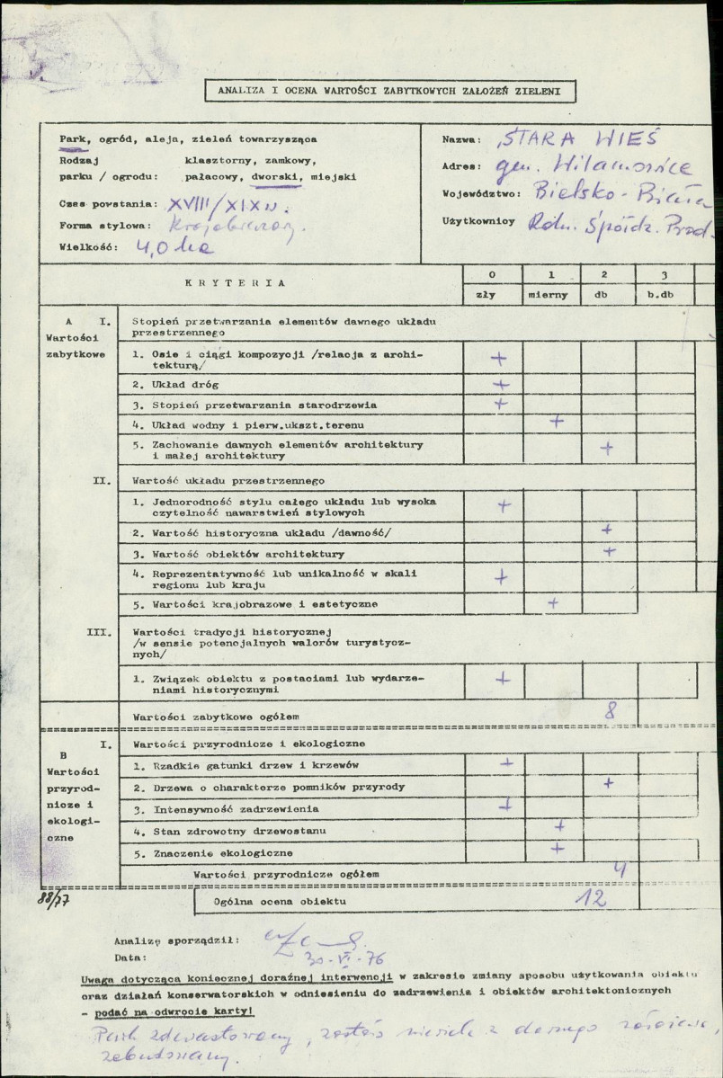 Ewidencja parkowa, skan nr 3