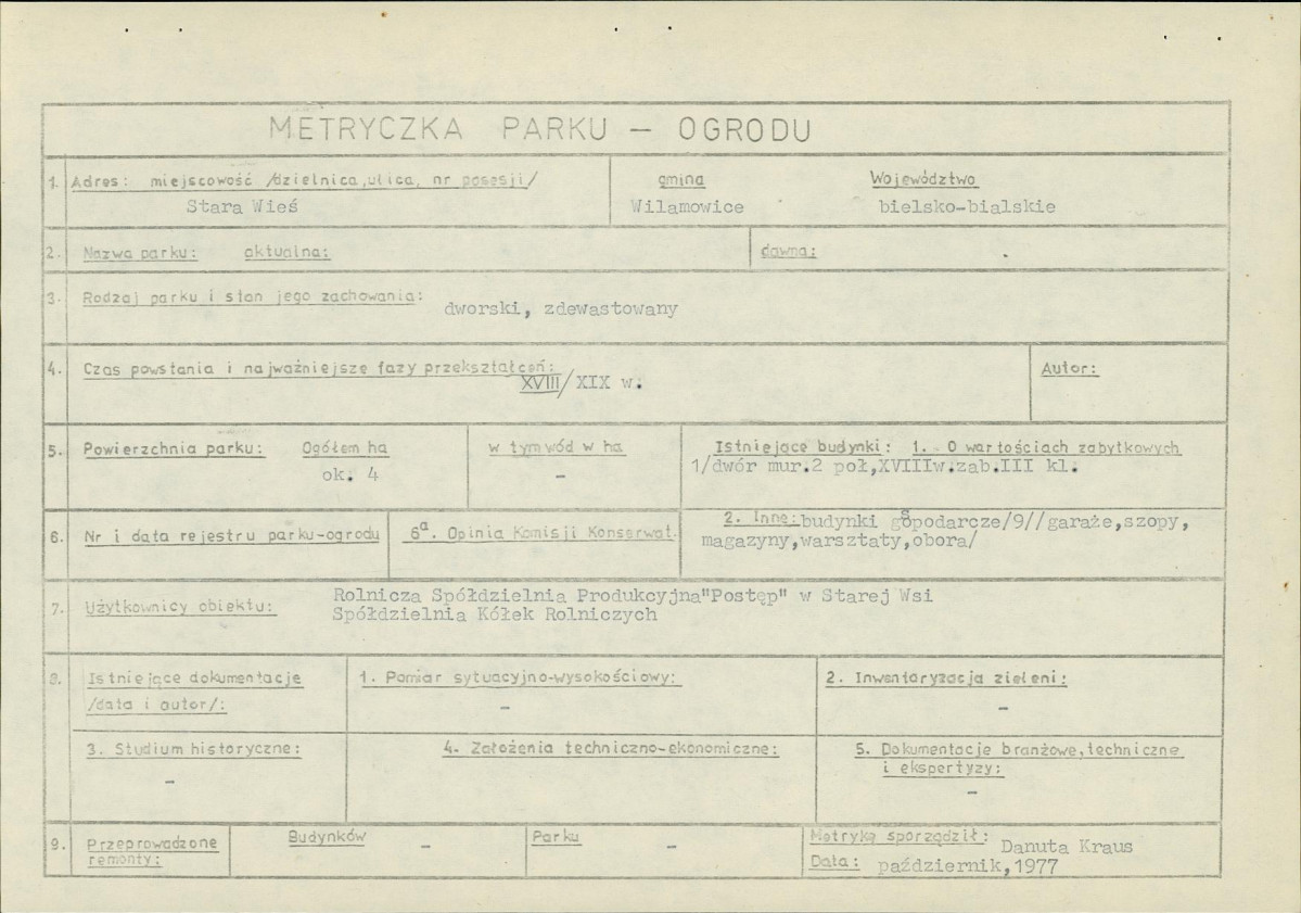Ewidencja parkowa, skan nr 7