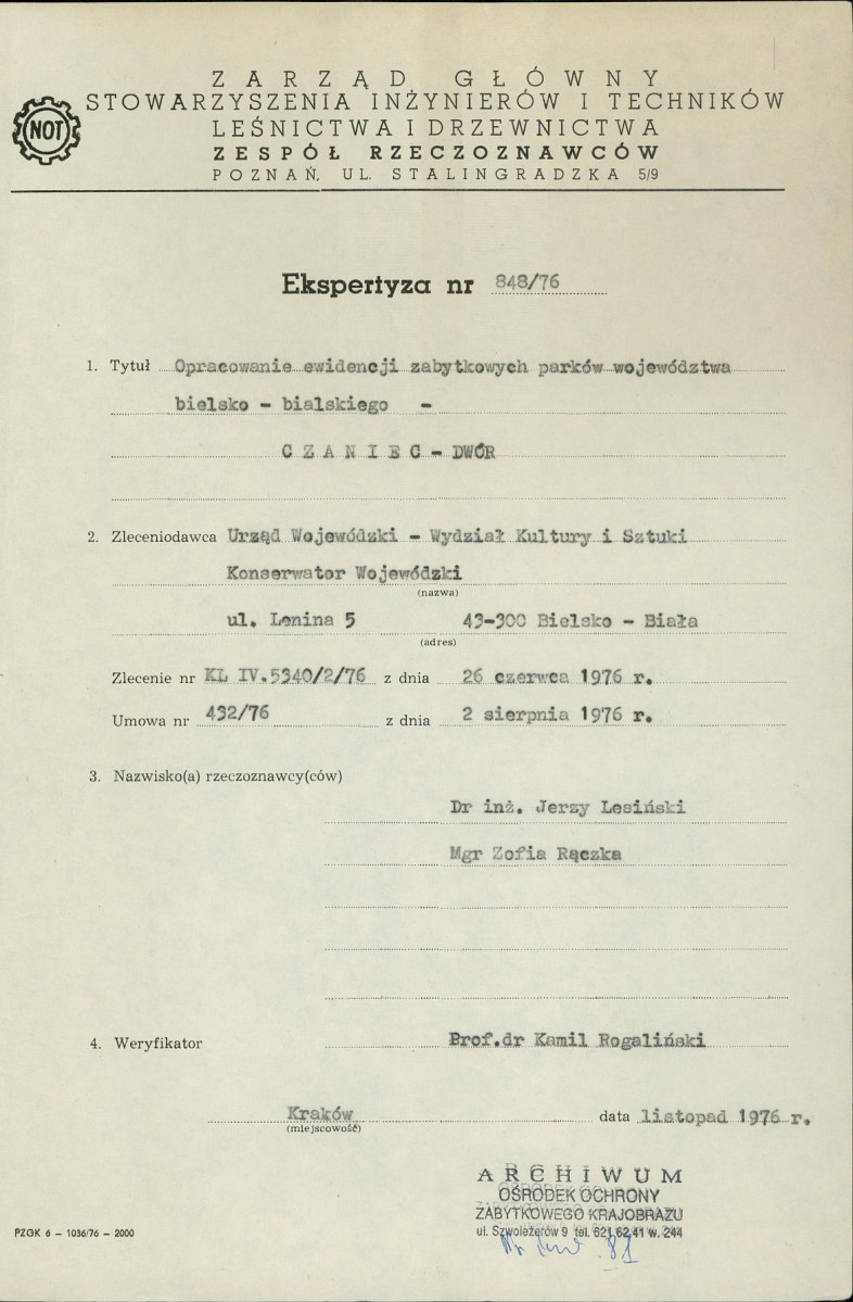 Ewidencja parkowa, skan nr 3