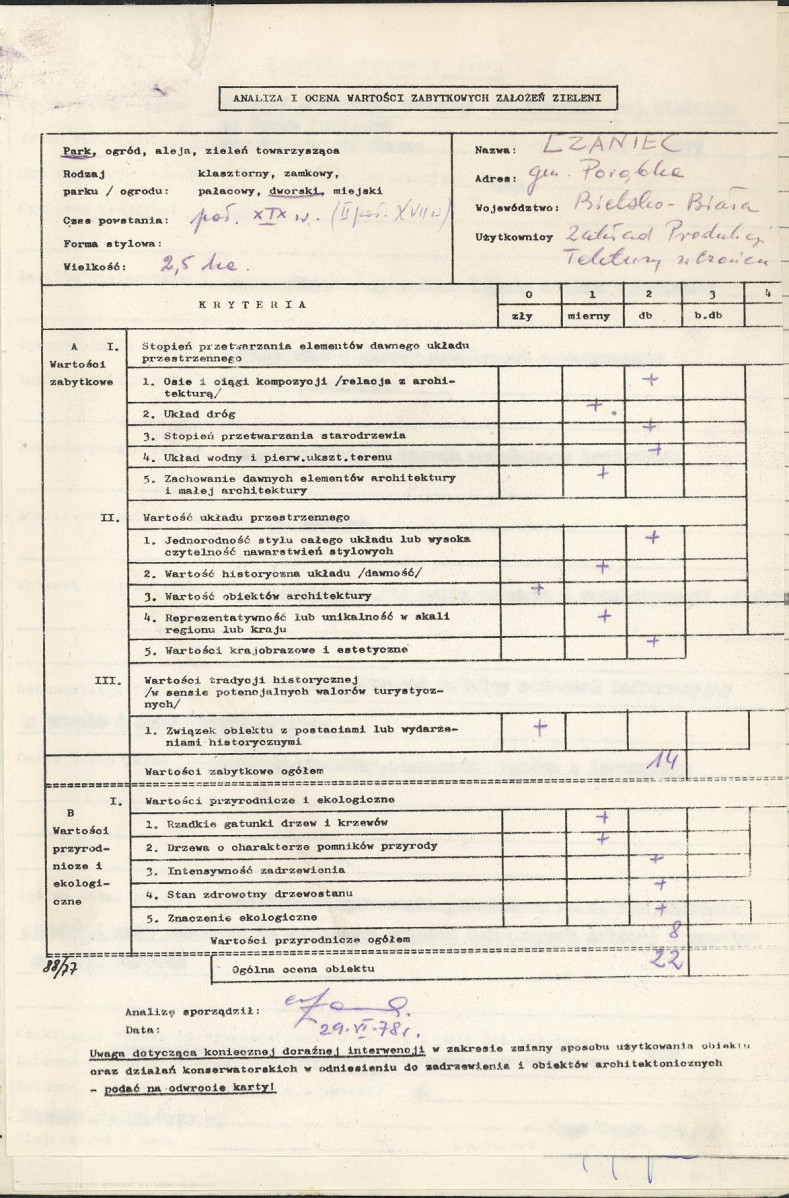 Ewidencja parkowa, skan nr 3