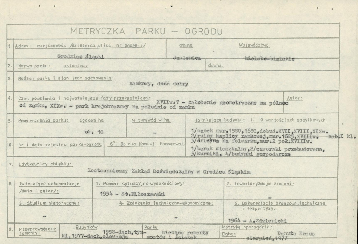 Ewidencja parkowa, skan nr 7