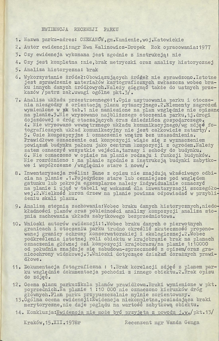 Ewidencja parkowa, skan nr 6