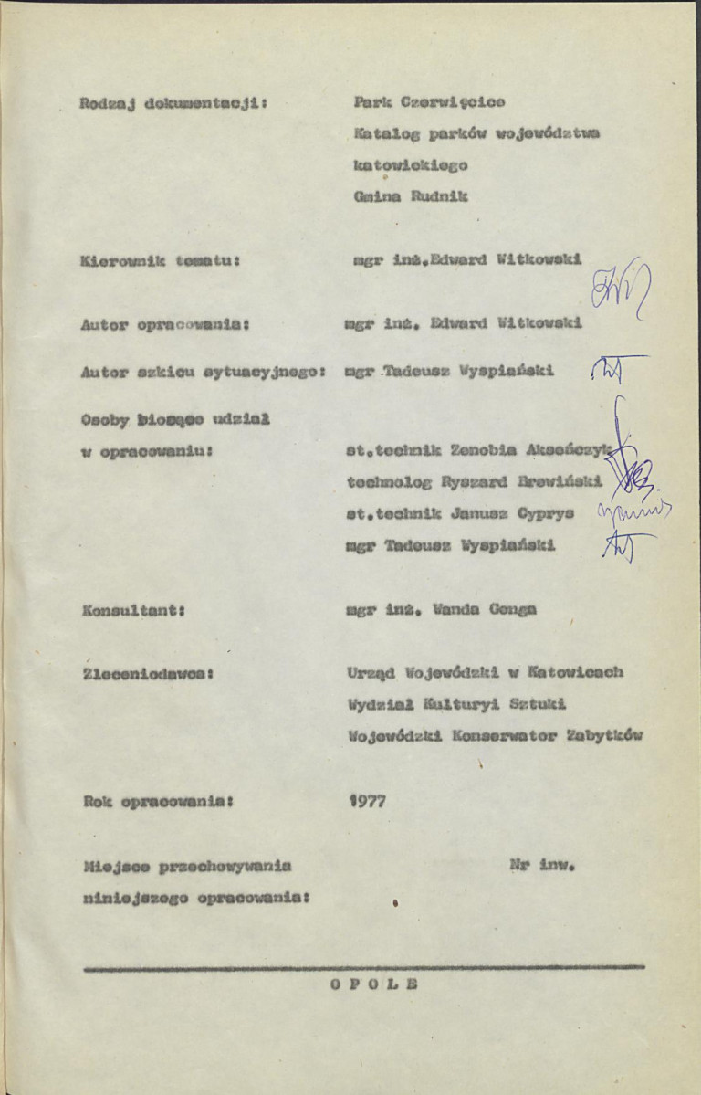 Ewidencja parkowa, skan nr 6