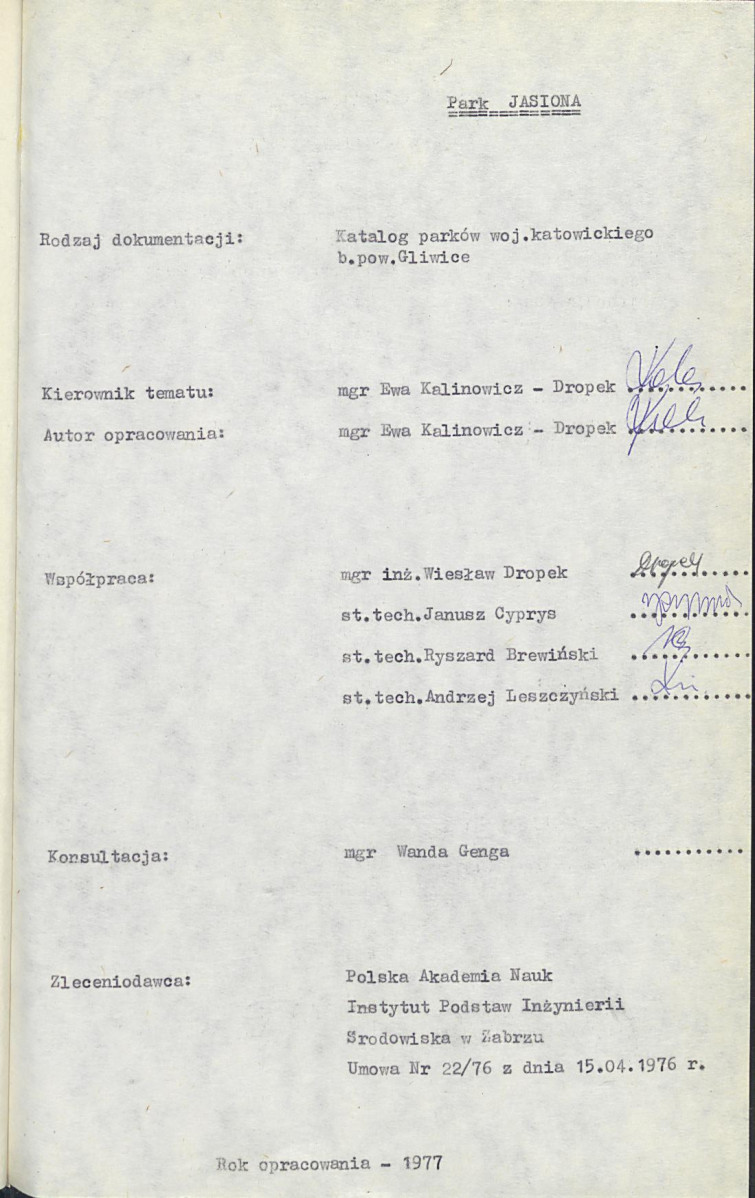 Ewidencja parkowa, skan nr 9