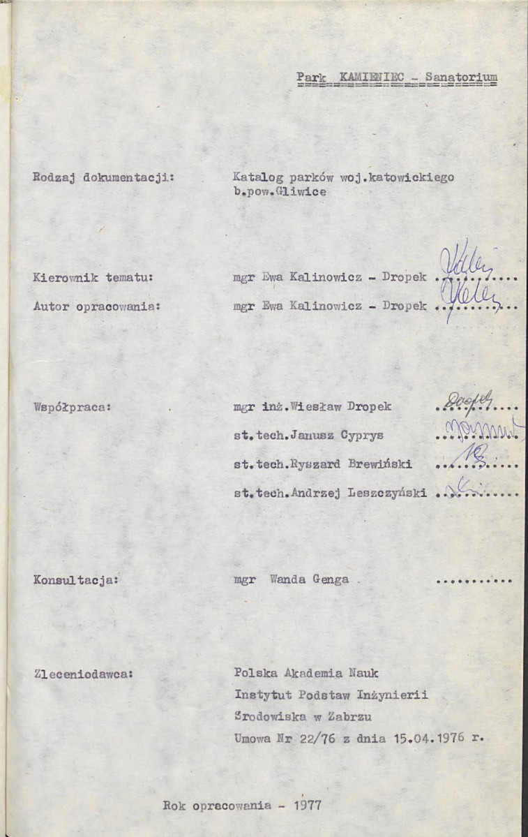 Ewidencja parkowa, skan nr 12
