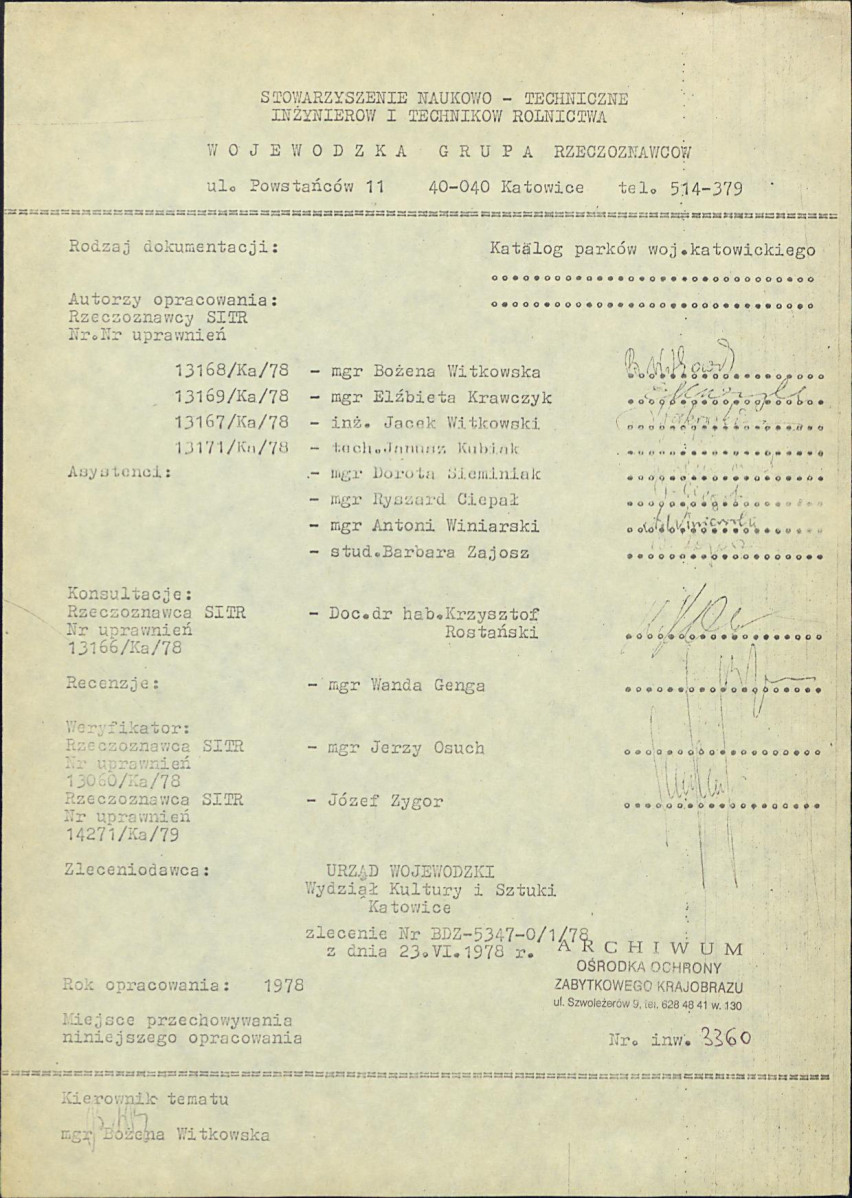 EP - Ewidencja parkowa, skan nr 6