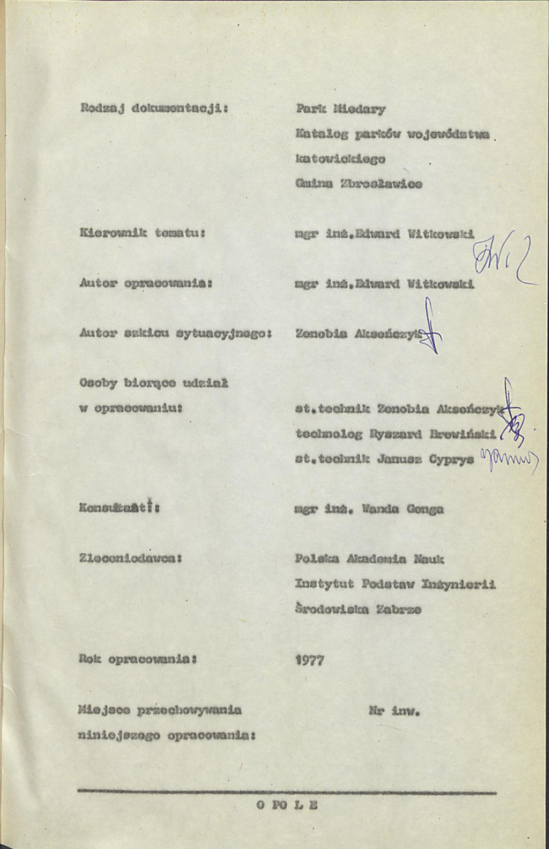 Ewidencja parkowa, skan nr 6