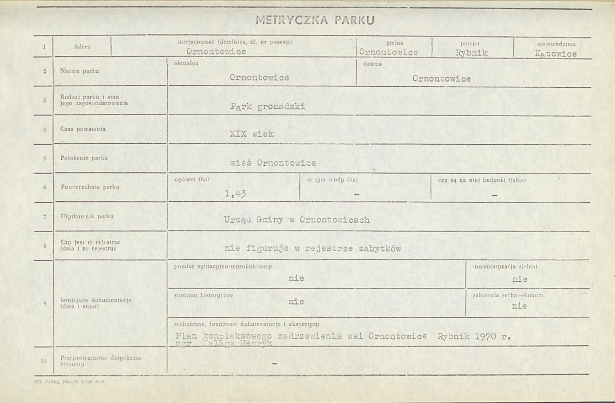 Ewidencja parkowa, skan nr 8