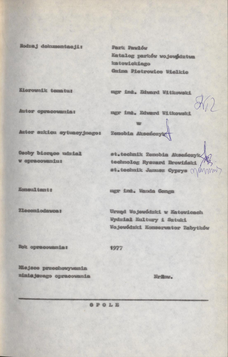 Ewidencja parkowa, skan nr 6