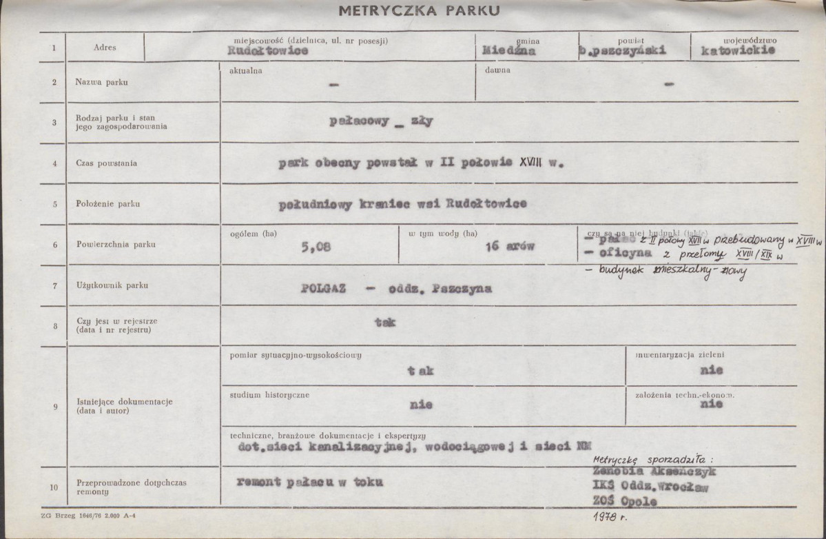 Ewidencja parkowa, skan nr 8