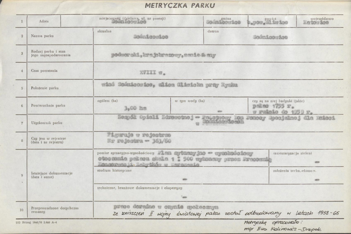 Ewidencja parkowa, skan nr 9