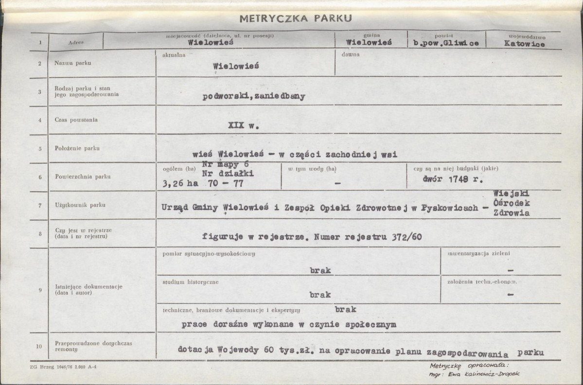 Ewidencja parkowa, skan nr 9