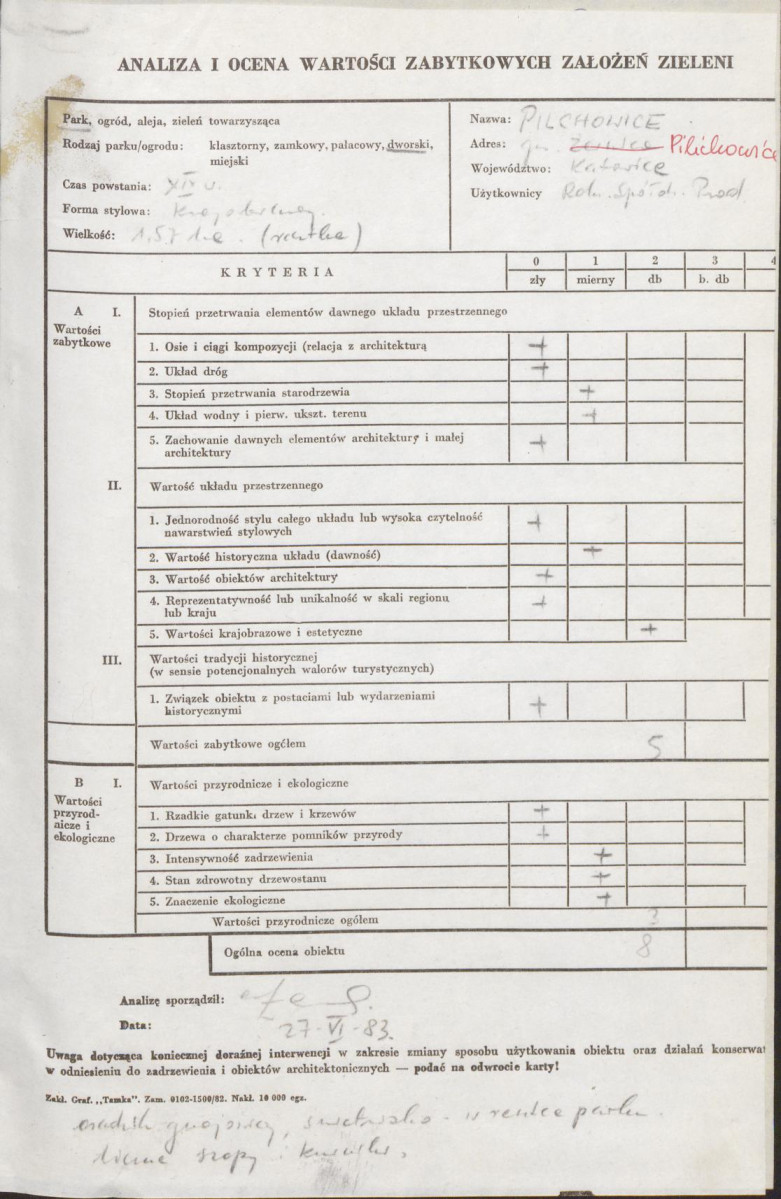 Ewidencja parkowa, skan nr 3