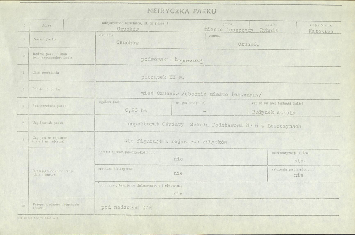 Ewidencja parkowa, skan nr 7