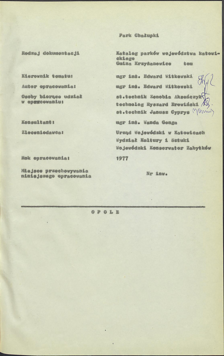 Ewidencja parkowa, skan nr 6