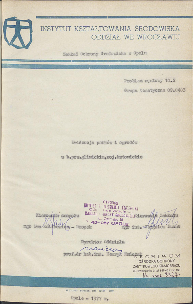 Ewidencja parkowa, skan nr 4
