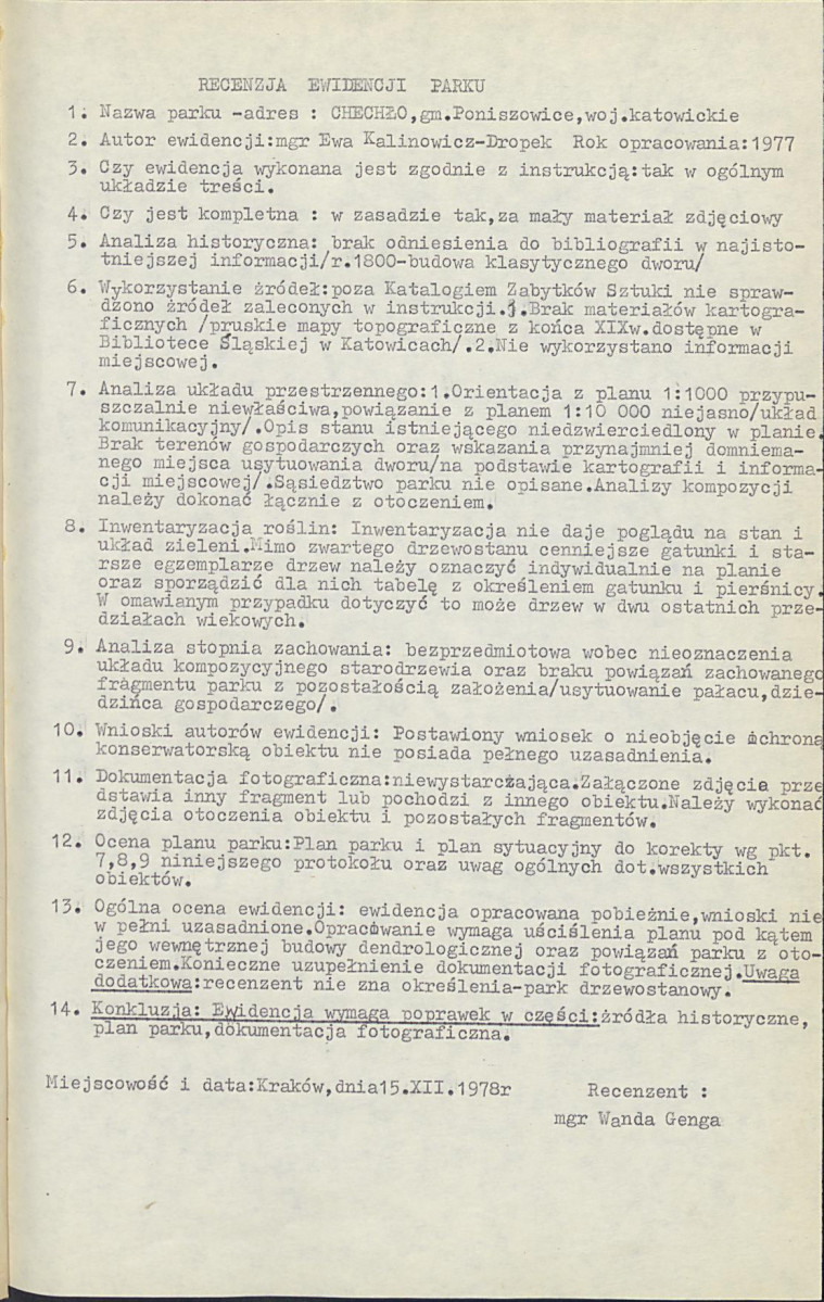 Ewidencja parkowa, skan nr 5