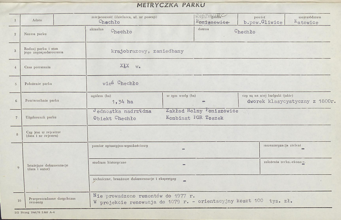 Ewidencja parkowa, skan nr 9