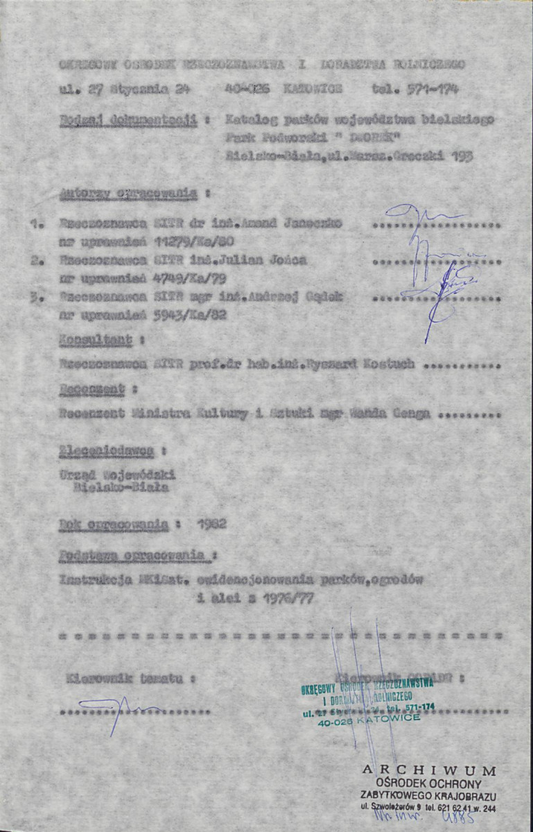 EP - Ewidencja parkowa, skan nr 4