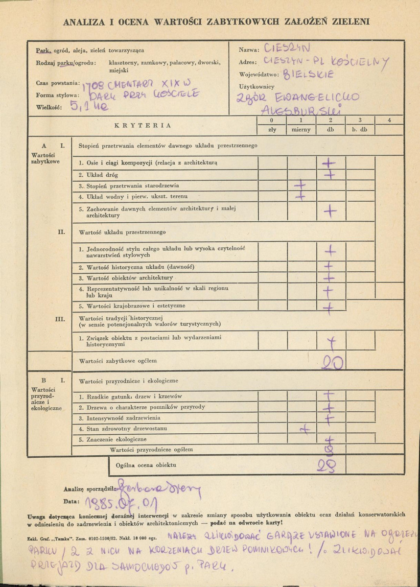 Ewidencja parkowa, skan nr 3