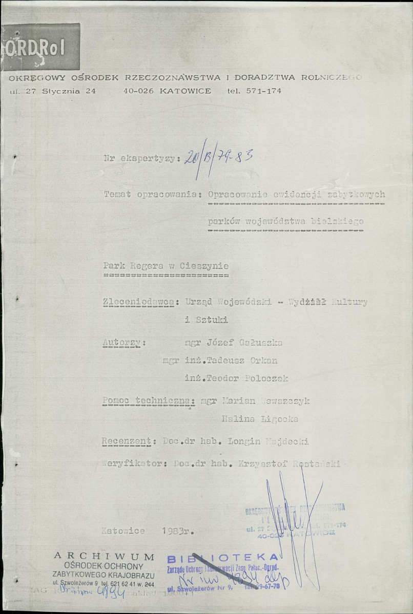 Ewidencja parkowa, skan nr 4