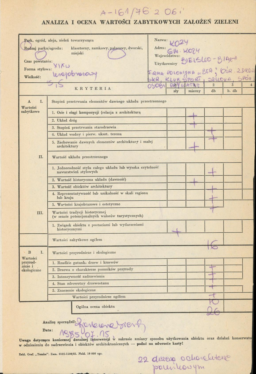 Ewidencja parkowa, skan nr 3