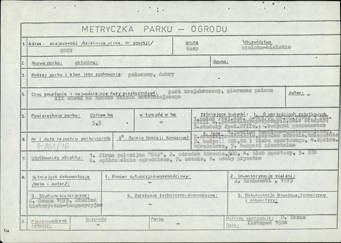Ewidencja parkowa, skan nr 6