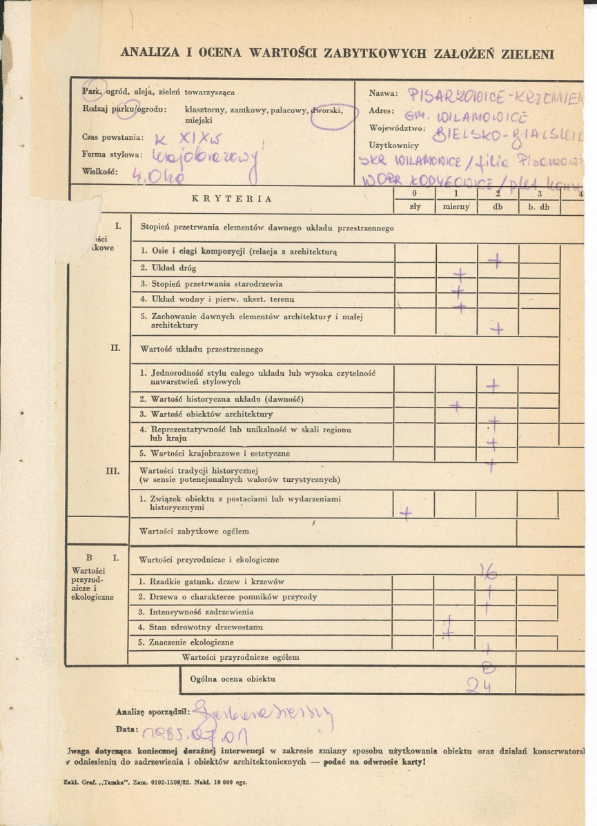 Ewidencja parkowa, skan nr 3