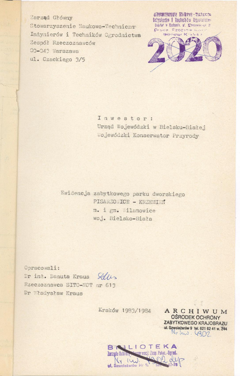 Ewidencja parkowa, skan nr 4