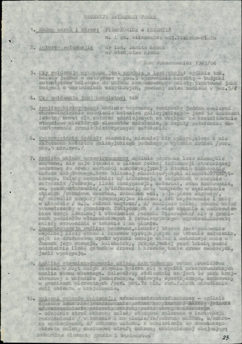 Ewidencja parkowa, skan nr 26