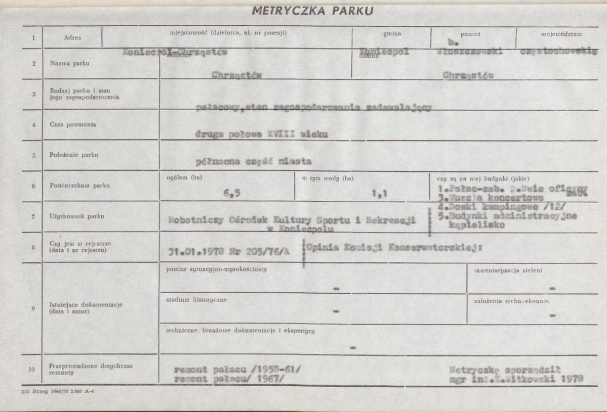 Ewidencja parkowa, skan nr 8