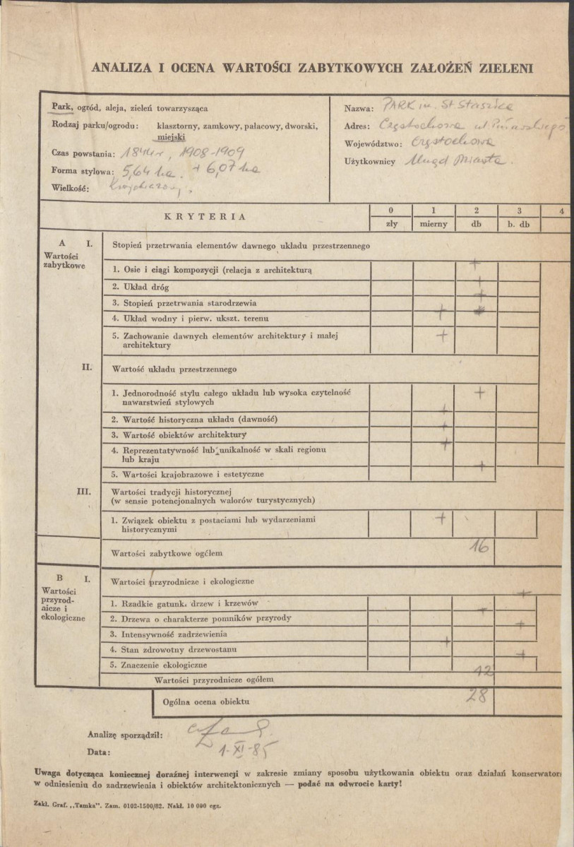 Ewidencja parkowa, skan nr 3