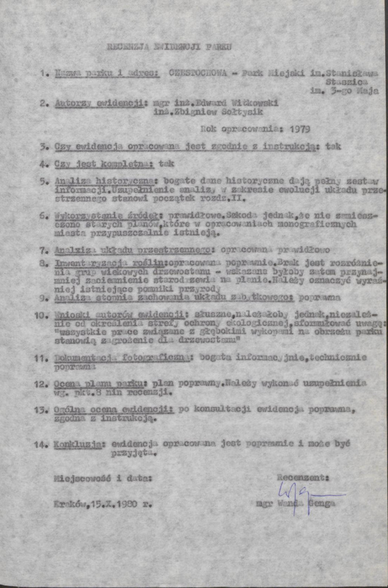 Ewidencja parkowa, skan nr 5