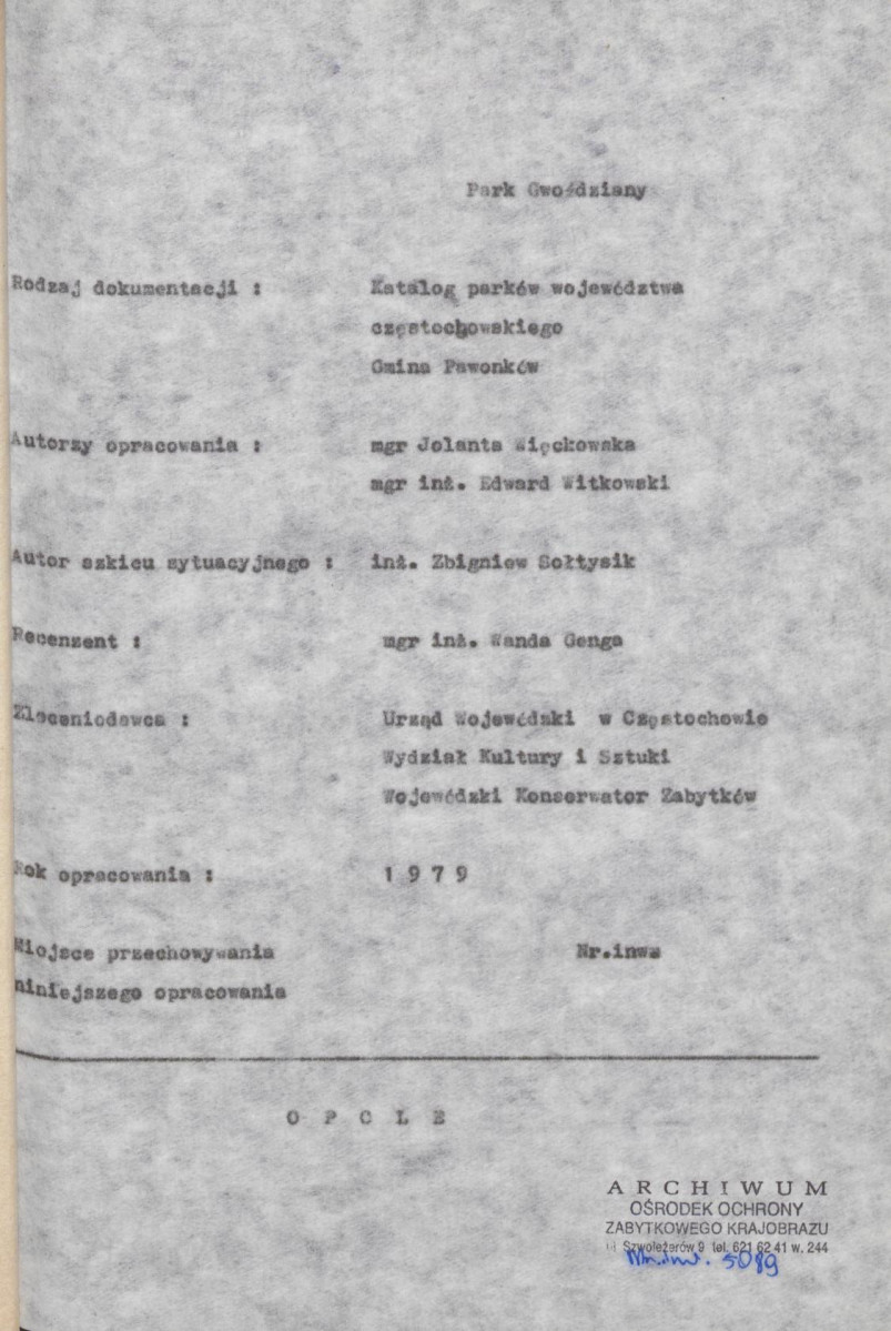 Ewidencja parkowa, skan nr 7