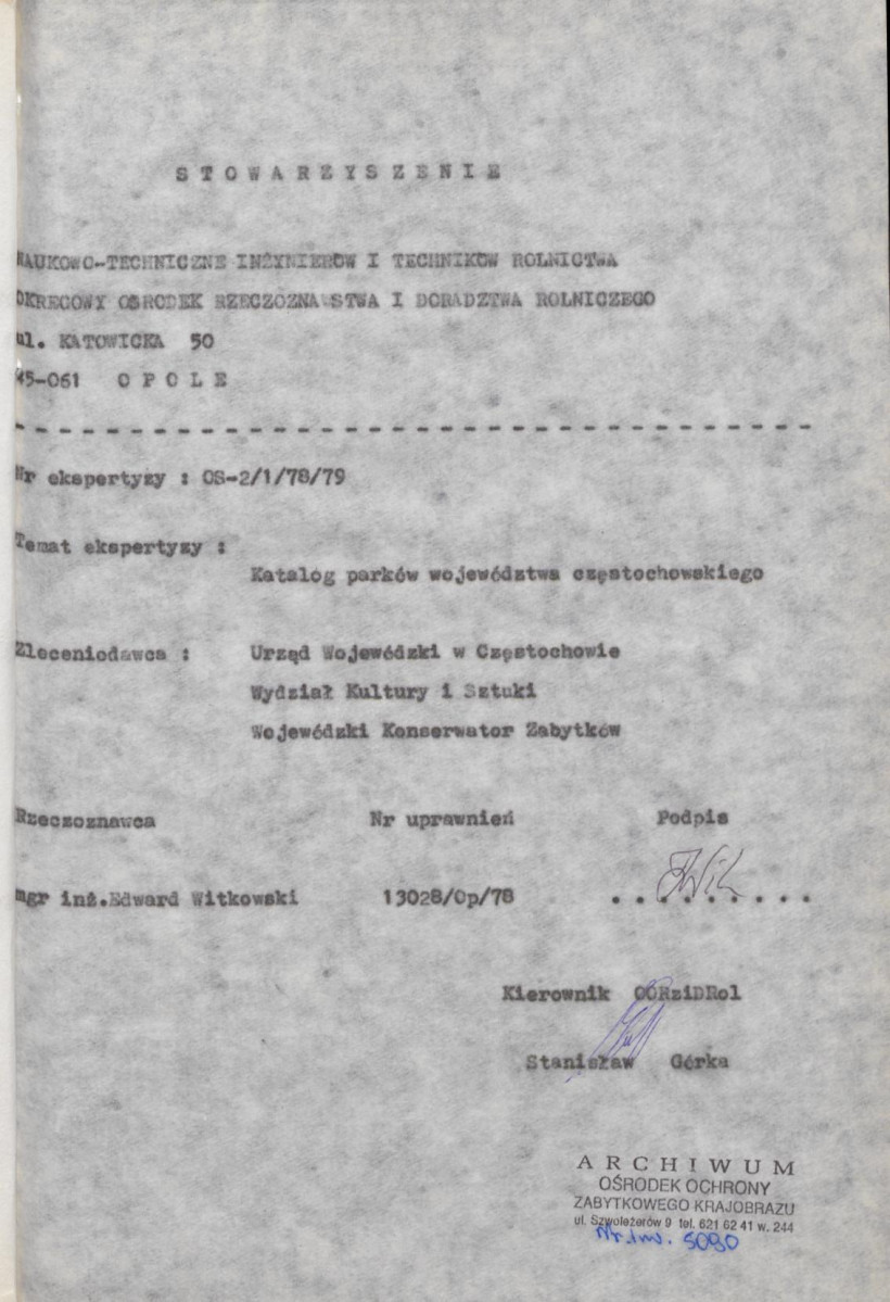 Ewidencja parkowa, skan nr 4