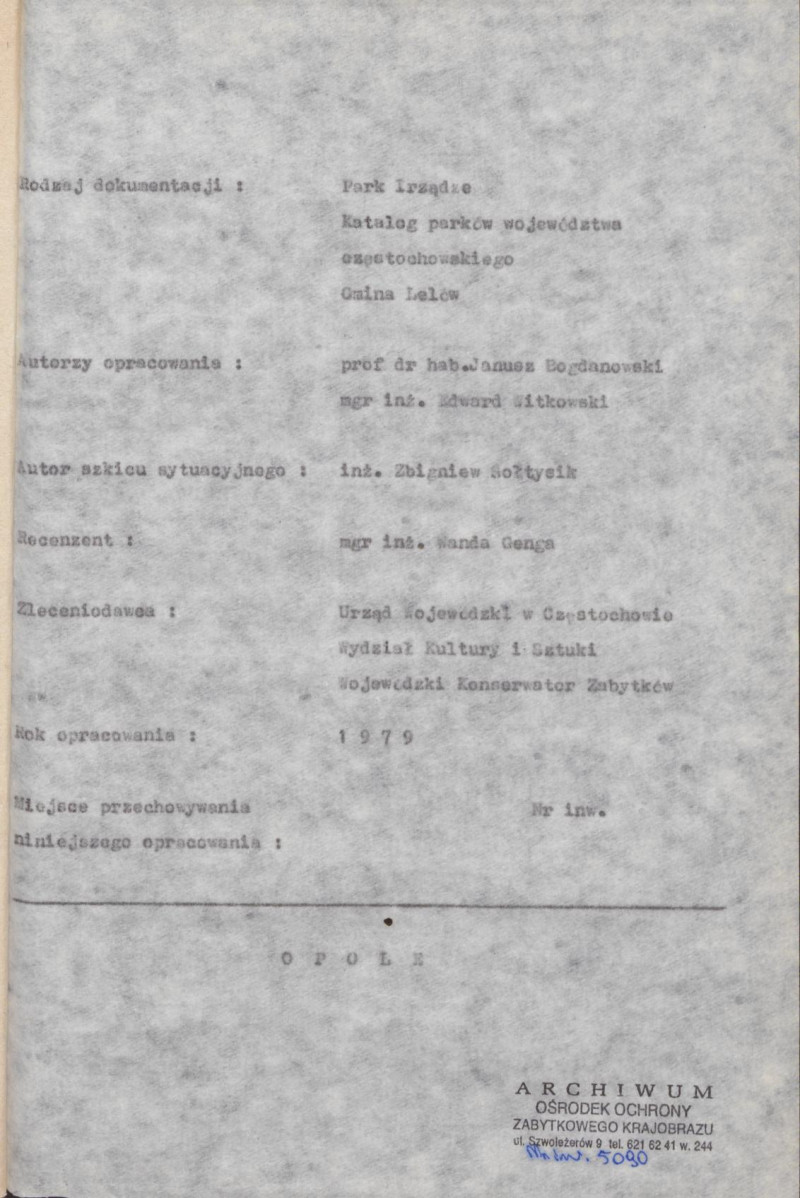 Ewidencja parkowa, skan nr 7