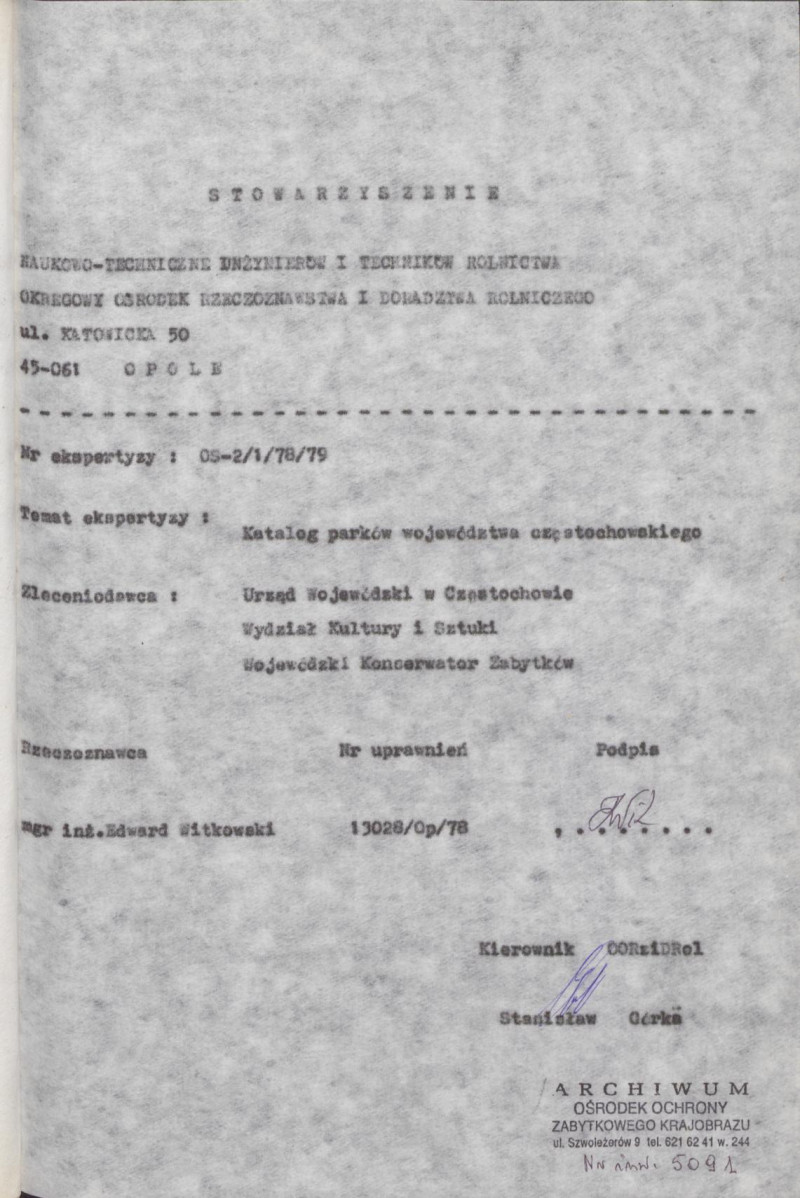 Ewidencja parkowa, skan nr 4