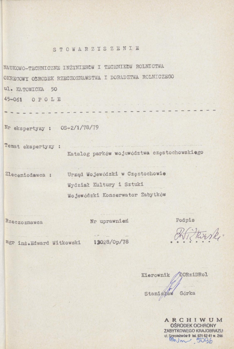 Ewidencja parkowa, skan nr 4